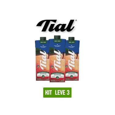 Imagem de Suco tial 100% pessego 1l - kit 3 unidades