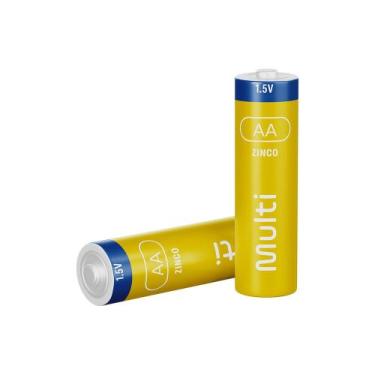 Imagem de Pilha Zinco AA Com 4 Unidades Multi - PZ001, Amarelo