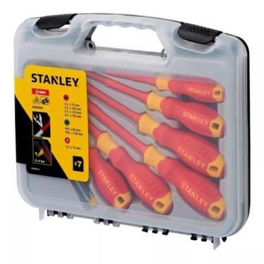 Imagem de Jogo de Chave Fenda/Phillips Isolada VDE 7 Peças Stanley STMT60175-LA
