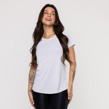 Imagem de Blusa Fitness Feminina Tapa Bumbum Gola Redonda Manga Curta-Feminino