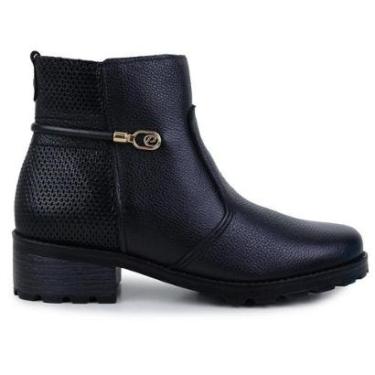 Imagem de Bota Feminina Pegada Couro Preto - 281421-03-Feminino