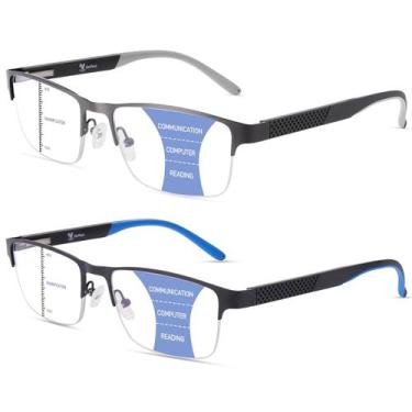 Imagem de ZERPEET Pack de 2 Lentes de Lectura Multifocales 2.75x con Protección 