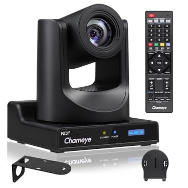 Imagem de Chameye Câmera NDI PTZ zoom óptico de 20x, rastreamento automático de IA com câmera PTZ 3G-SDI/USB/IP/HDMI Transmissão ao vivo para eventos educativos de adoração na igreja, C720N (certificado NDI 6 e