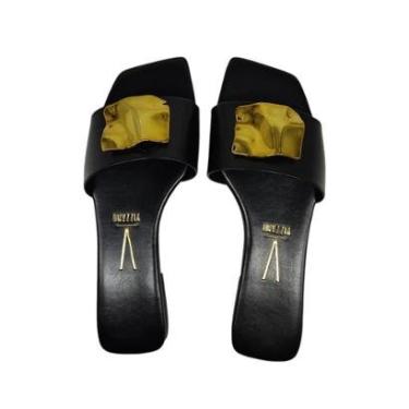 Imagem de Sandália Tamanco Rasteira Feminina Vizzano Tendência 6553100-Feminino