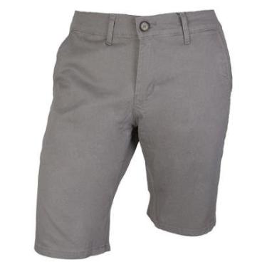 Imagem de Bermuda Sarja Masculina Ogochi Essencial Cinza - 0035-Masculino