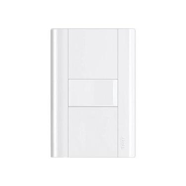 Imagem de Interruptor Simples Fame Modulare Com Placa 4x2 Branco - FAME BRASIL