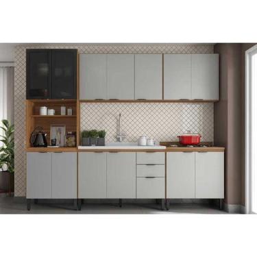 Imagem de Kit Modulado Demóbile 6 Peças Firenze C6P126 Amendola/Nude Prime TX