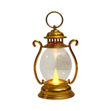 Imagem de Luminária De Mesa Retro De Cristal LED Alimentada Por Bateria Para Qua