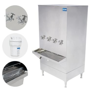 Imagem de Bebedouro Industrial 200 Litros 4 Torneiras Resfriador De Água Inox KX20 Knox