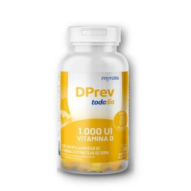 Imagem de Vitamina D Colecalciferol DPrev Todo Dia 1000UI Abacaxi com 30 Gomas -
