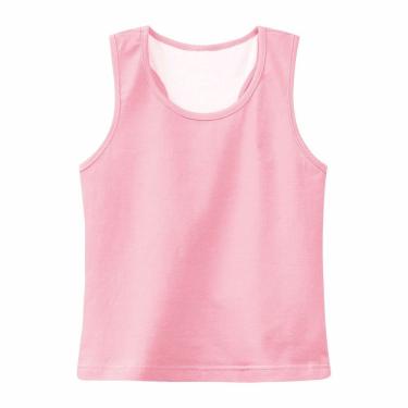 Imagem de Blusa de Regata Infantil Feminina Rosa Claro 3 Anos - Basic +