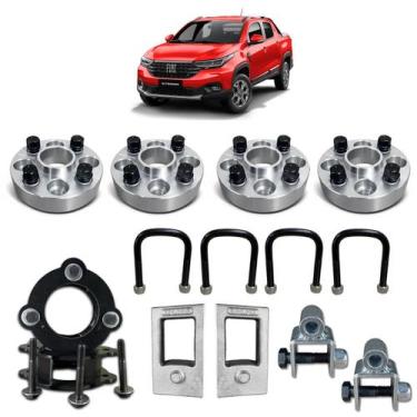 Imagem de Kit Lift Elevação completa 4cm + Eapaçador 32mm Strada Nova - Borfix