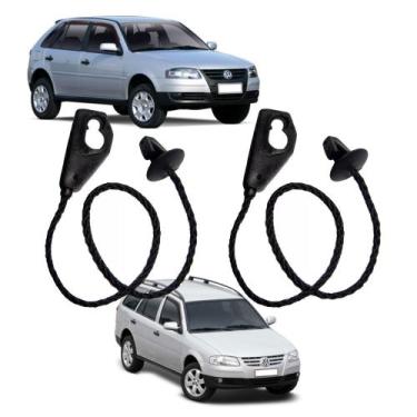 Imagem de Kit Cordão Alça Tampão Bagagito Porta Malas Do Gol G4 E Fox - PLASTCAR