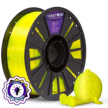 Imagem de Filamento PETG HF Verde Limão Translúcido High Fluidity Premium 1Kg Fa