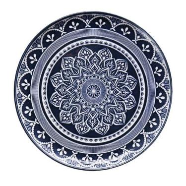 Imagem de Prato Raso Oxford Flat Malaga 26 cm em Cerâmica Decorada