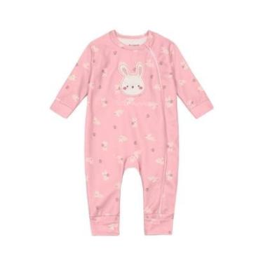 Imagem de Macacão bebê menina de coelhinho Brandili Baby-Unissex