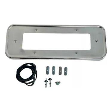 Imagem de Moldura Suporte Placa Fusca Traseira Cromada Até Modelo 1969 - CAL