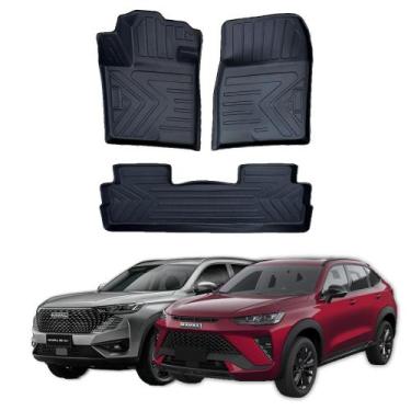 Imagem de Tapete Automotivo Assoalho 3D Tipo Bandeja Bordas Elevadas Haval H6 - 