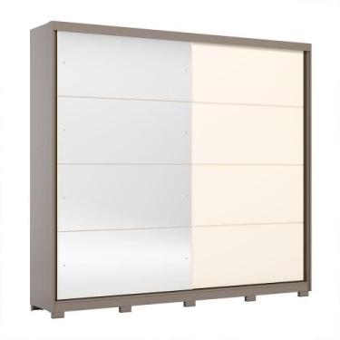 Imagem de Guarda Roupa Casal Dream 2 Portas Deslizantes com Espelho  Móveis Henn