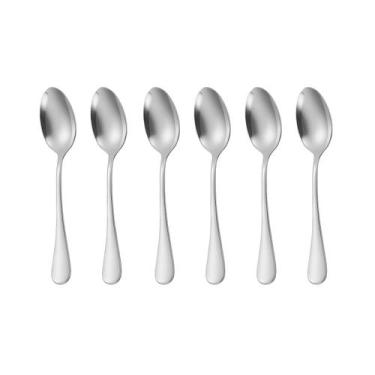 Imagem de Colher de Sobremesa Inox Buffet Restaurante Talheres Jogo 6un - casa c