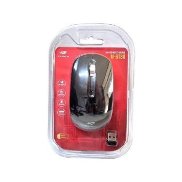 Imagem de Mouse C3Tech S/Fio Bluetooth Recarreg Bt+Rc/Nano M-Bt80Bk