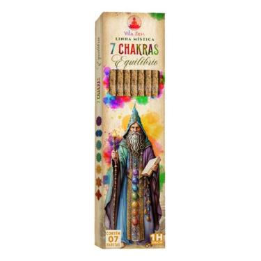 Imagem de Incenso Vila Zen Linha Mística Sem Carvão 100% Naturais, 7 Chakras - E