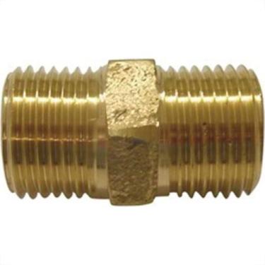 Imagem de Niple Latao Amarelo Metais Rei 3/4X3/4 10061 - Kit C/6 - METAIS REIS, 