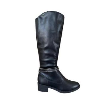 Imagem de Bota Cano Longo Dakota Feminino Zíper Lateral Da172, Vertuo preto, 37