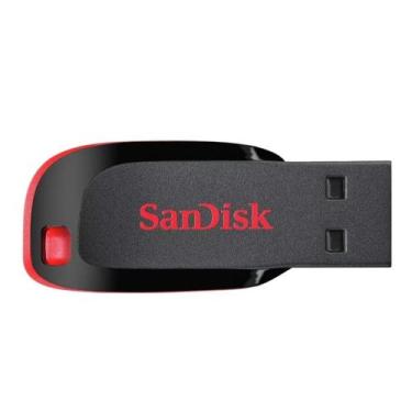 Imagem de Pendrive SanDisk Cruzer Blade 2.0 preto e vermelho - Sem marca