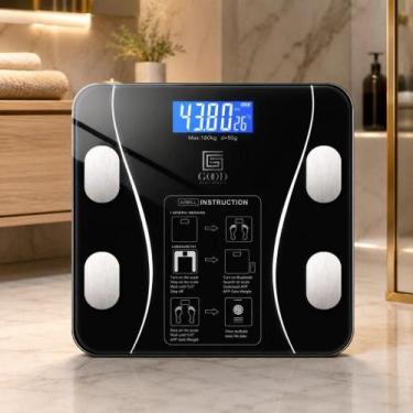 Imagem de Balança Corporal Bioimpedância Digital Bluetooth Aplicativo 180KG - OU