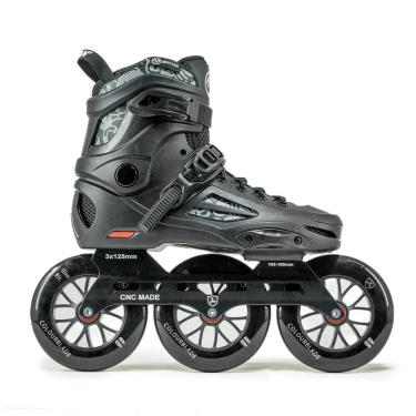Imagem de Patins Inline Mikoyan Black com Rodas 125MM e Rolamentos ABEC7 Preto Black