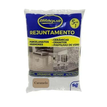 Imagem de Rejunte 1kg 5x1 Porcelanatos Cerâmica Piscina - Caramelo - SILAQUA