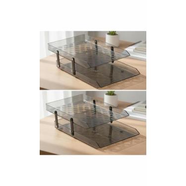 Imagem de Organizador De Documentos Duplo Fume 44,2cm - Congratulations Store