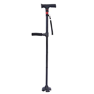 Imagem de yeacher Bengala dobrável com luz LED ajustável e bengala portátil