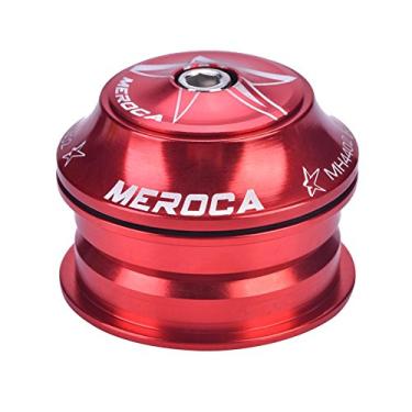 Imagem de Fone de ouvido Mountain Bike de liga de alumínio para bicicleta sem fio para tubo de cabeça de 44 mm (leito Steerer) (vermelho)