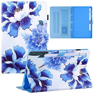 Imagem de KYJX Capa para tablet Samsung Galaxy Tab S7 11,0 polegadas SM-T870 versão 2020, capa fina de seda para tablet Galaxy Tab S8 11,0 polegadas (orquídeas)