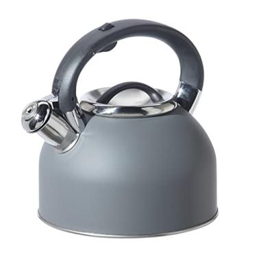 Imagem de OGGI Chaleira para fogão - 1,9 litros, chaleira de aço inoxidável com apito alto, chaleira ideal para água quente e caldeira de água - carvão
