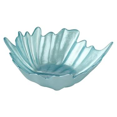 Imagem de CENTRO DE MESA FOLHA EM VIDRO L15XP15XA5CM COR VERDE CLARO