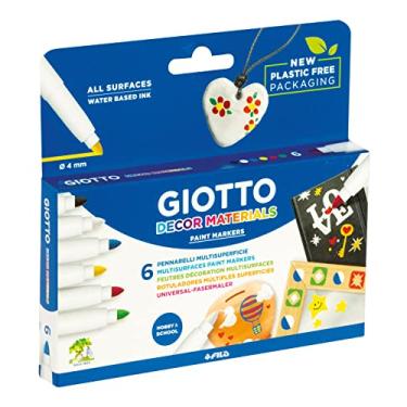 Imagem de GIOTTO Decor Materials Caneta Permanente Estojo com 6 Cores