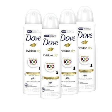 Imagem de Kit 4 Desodorantes Dove Antitranspirante Aerossol Invisible Dry 150ml