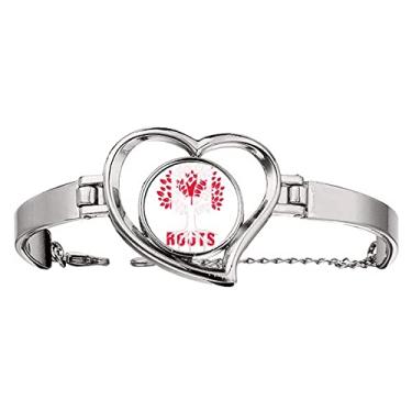 Imagem de N/A N/A Pulseira Faly com bandeira canadense pulseira de coração joia bracelete de arame, medium, metal
