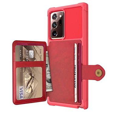 Imagem de para Samsung Galaxy Note 20 Ultra/Note 20 5G Capa de Carteira Flip de Couro PU com Porta-Fotos Capa traseira dura, vermelho, para Galaxy S10e