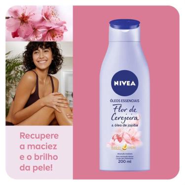 Imagem de Creme Hidratante Corporal Nivea Flor de Cerejeira e Óleo de Jojoba 200ml