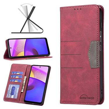 Imagem de YUNCHAO Caixa de telefone Para Motorola Moto E40 / E30 Caixa de telefone de couro magnético capa para celular