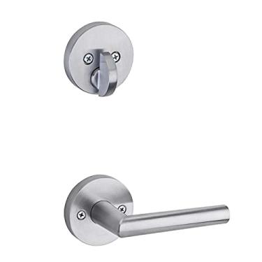 Imagem de Kwikset 968MILRDT-26D Milão redondo interior manequim acabamento acetinado cromado