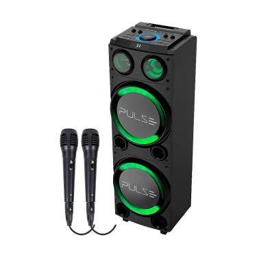 Imagem de Caixa De Som Amplificada Bluetooth Pulse Double SP507 Com 02 Microfones