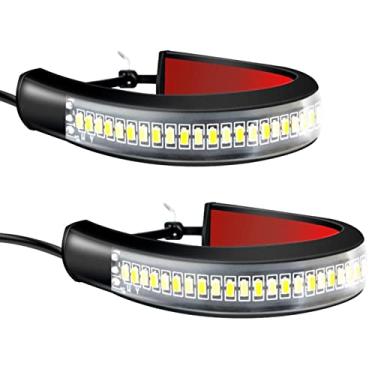 Imagem de 4 Pcs Faixa de luz de freio LED para motocicleta - Placa Luz de Freio Parar Pisca Sinalizadora - Pisca-pisca de LED para pisca-pisca para motocicleta Aelevate