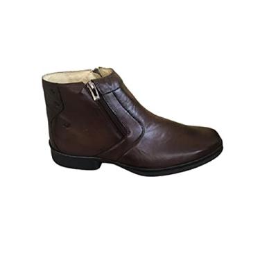 Imagem de Botina Casual Masculina Social Couro Com Zíper Rafarillo 9902