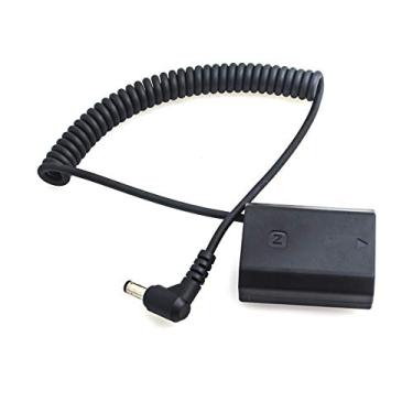 Imagem de Fotga Adaptador de cabo de alimentação CC enrolado + bateria falsa acoplador CC NP-FZ100 para Sony ZV-E10II ZV-E1 FX2 FX3 FX30 FX30B A1 II A7C A7III A7RIII A7SIII A7RM4 A7RIV A7RV A9 II A6600 A6700