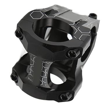 Imagem de Haste de guidão curta, haste de guidão de bicicleta anodizada curta liga de alumínio para mountain bike Preto